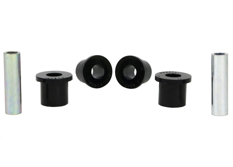 Whiteline Plus 97-05 Nissan Frontier D22 2WD Rear Spring Eye and Shackle Bushing Spring Insulators Whiteline