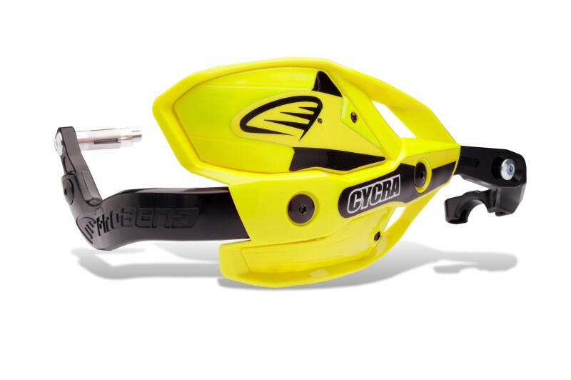 Cycra Probend Ultra w/HCM Clamp 1-1/8 in. - Yellow Hand Guards Cycra