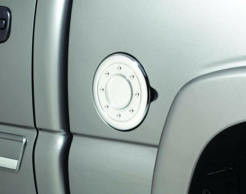 AVS 02-06 Cadillac Escalade Fuel Door Cover - Chrome Exterior Trim AVS