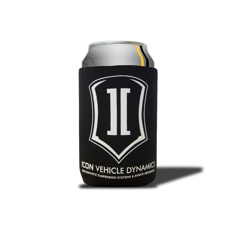 ICON Black Koozie w/Shield Marketing ICON