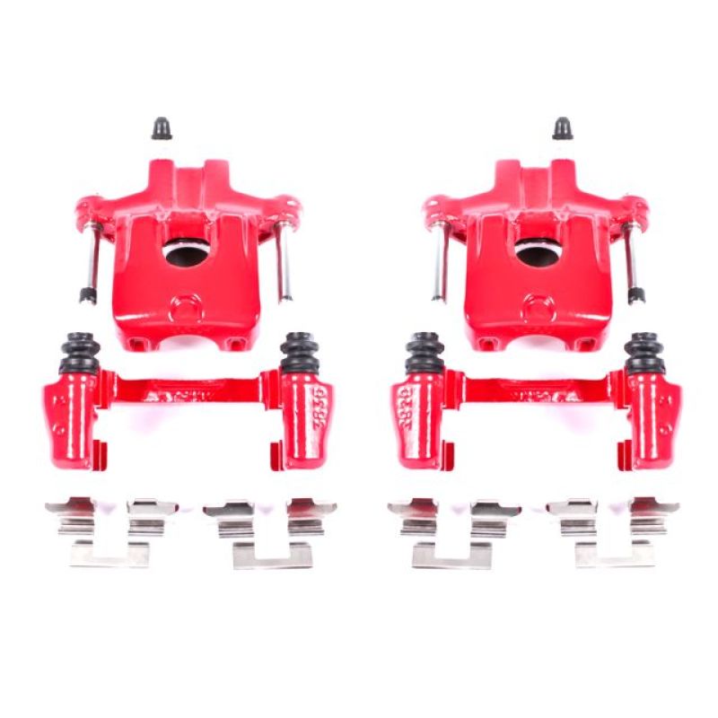 Power Stop 05-07 Toyota Avalon Rear Red Calipers w/Brackets - Pair Brake Calipers - Perf PowerStop
