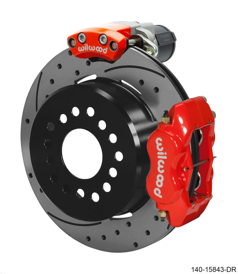 Wilwood EPB/FDLI Rear Kit 12.19in. Big Ford - SRP, Red Big Brake Kits Wilwood