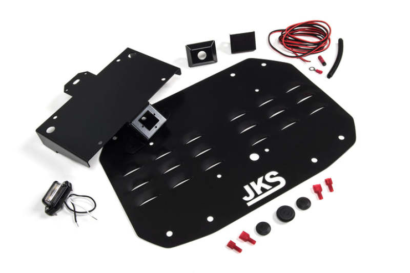 JKS Manufacturing Jeep Wrangler JL Tailgate Vent Cover w/ License Plate Relocation Tailgate Accessories JKS Manufacturing