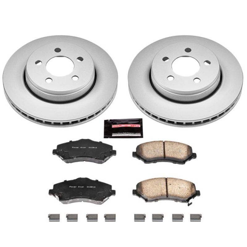 Power Stop 07-11 Dodge Nitro Front Z17 Evolution Geomet Coated Brake Kit Brake Kits - Performance Blank PowerStop