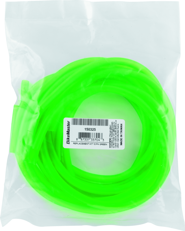 BikeMaster Replacement Kit 10 Pk - Green Fuel Caps BikeMaster