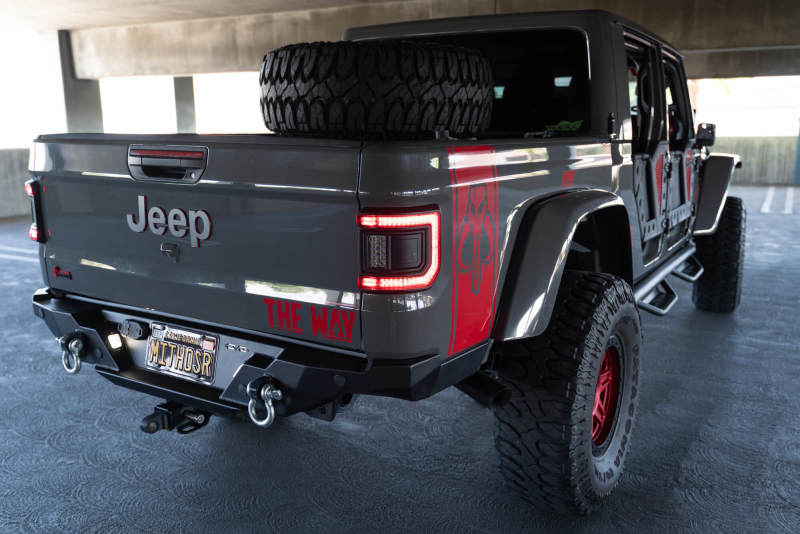 DV8 Offroad 20-23 Jeep Gladiator JT FS-15 Series Rear Bumper Bumpers - Steel DV8 Offroad