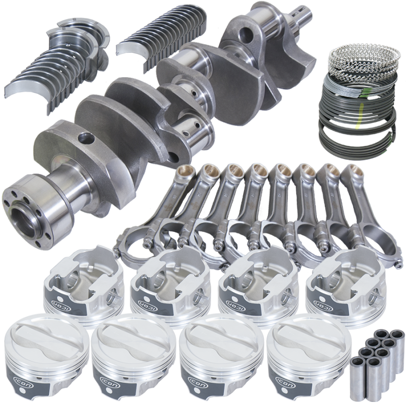 Eagle Chevy LT1350 1Pc 3.750in Crank 6.000in I-Beam Rods -18cc 4.030in Pistons Rotating Assembly Rotating Assemblies Eagle