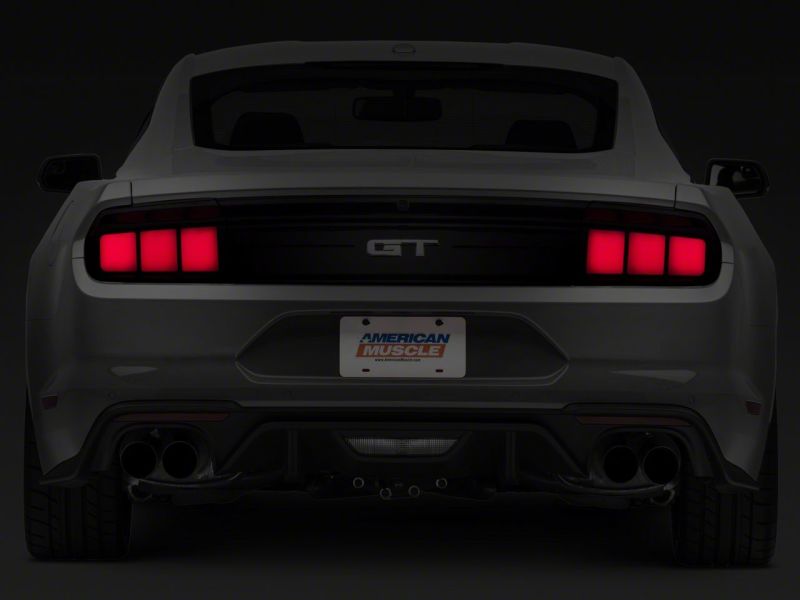 Raxiom 15-23 Ford Mustang Profile LED Tail Lights Gloss Blk Housing- Red Lens Tail Lights Raxiom