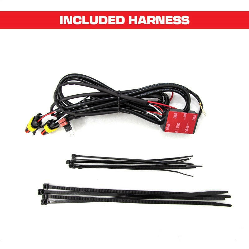 ANZO 21-23 Ford F150 Black Housing Full LED Light Tube Front Grille Headlights ANZO