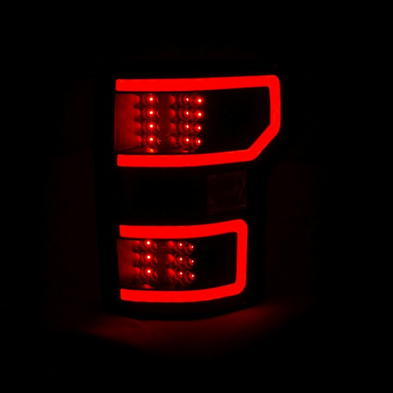 ANZO 18-19 Ford F-150 LED Taillights Black Tail Lights ANZO