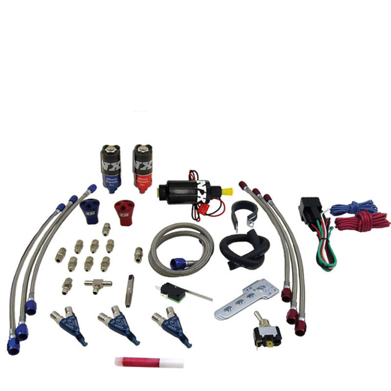 Nitrous Express Three Cyl Piranha Nitrous Kit w/o Bottle Nitrous Systems Nitrous Express