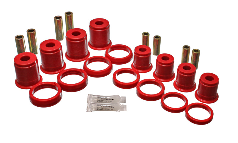 Energy Suspension 84-01 Jeep Cherokee/Wagoneer/Comanche 2WD Red Front Control Arm Bushings Bushing Kits Energy Suspension