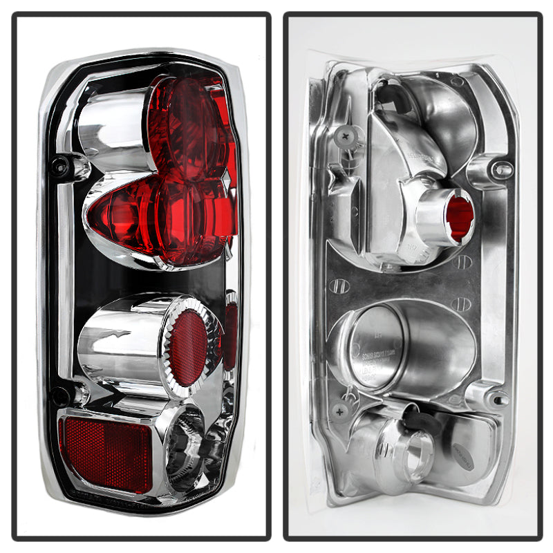 Spyder Ford F150 87-96/Ford Bronco 88-96 Euro Style Tail Lights Chrome ALT-YD-FF15089-C Tail Lights SPYDER