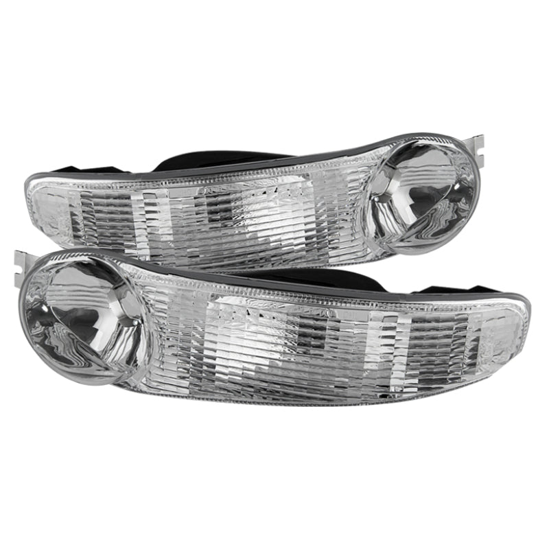 xTune GMC Sierra Denali 00-06 Bumper Lights Clear CBL-GD00-C Sidemarkers & Indicators SPYDER