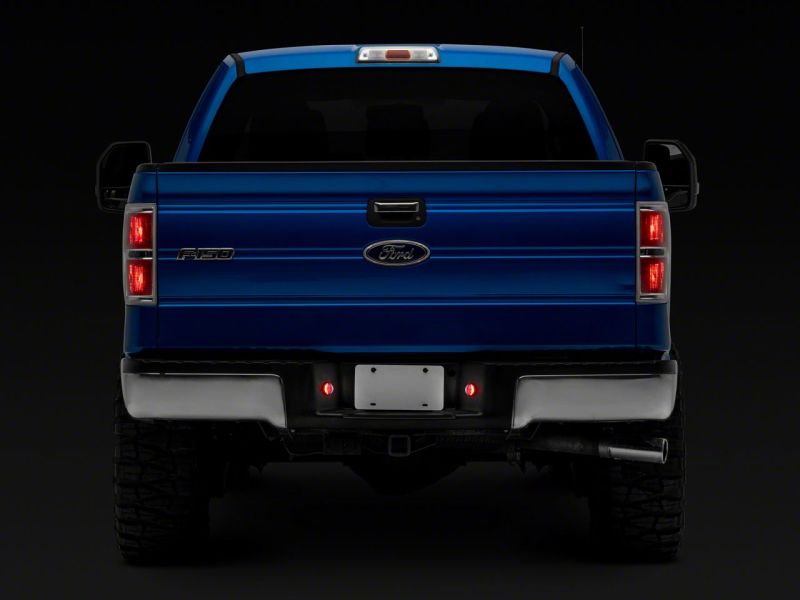 Raxiom 10-14 Ford F-150 Axial Series LED License Plate Lamps- Red and White Bulbs Raxiom