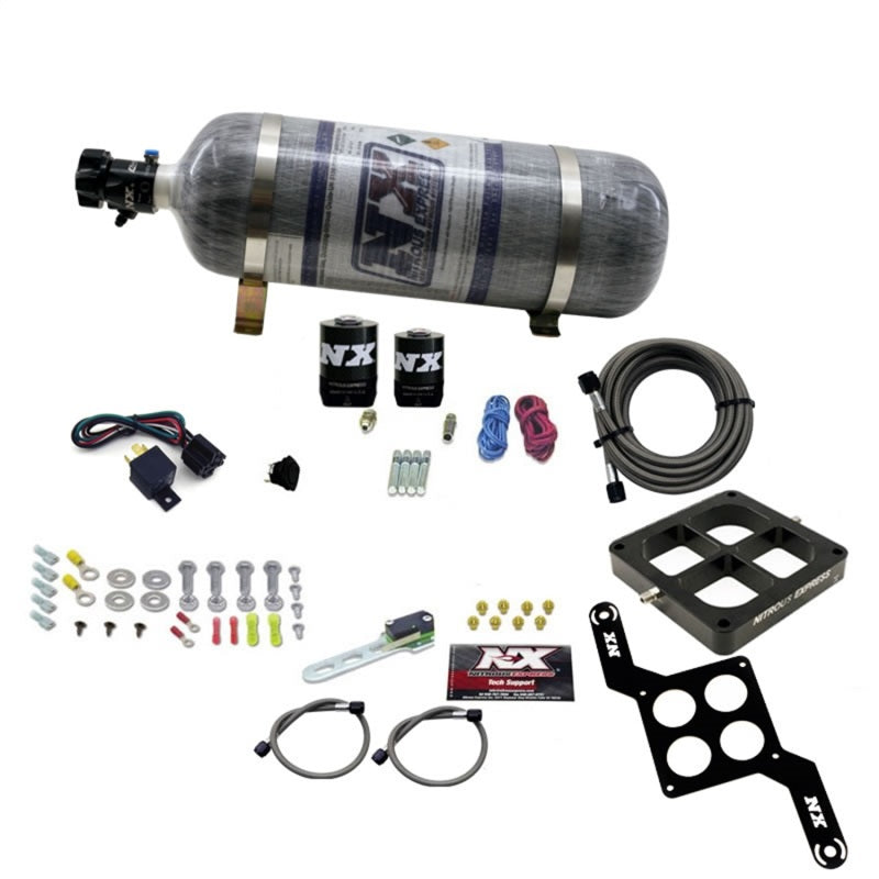 Nitrous Express Dominator Single Entry Crossbar RNC Nitrous Kit (250-750HP) w/Composite Bottle Nitrous Systems Nitrous Express