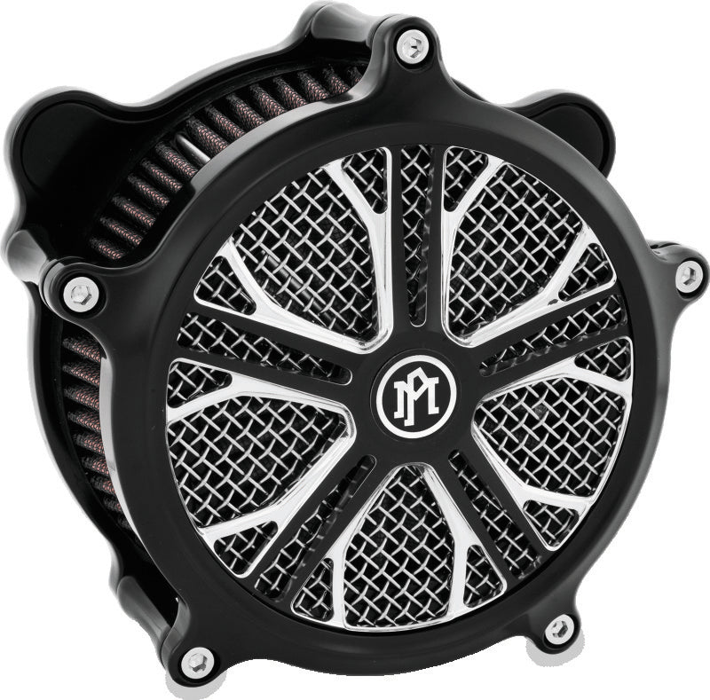 Performance Machine Faceplate Dixon - Contrast Cut Platinum Air Filters - Direct Fit Performance Machine
