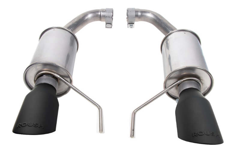 Roush 2024 Ford Mustang GT/EcoBoost Dual Tip Axle Back Exhaust w/ Black Tips Axle Back Roush