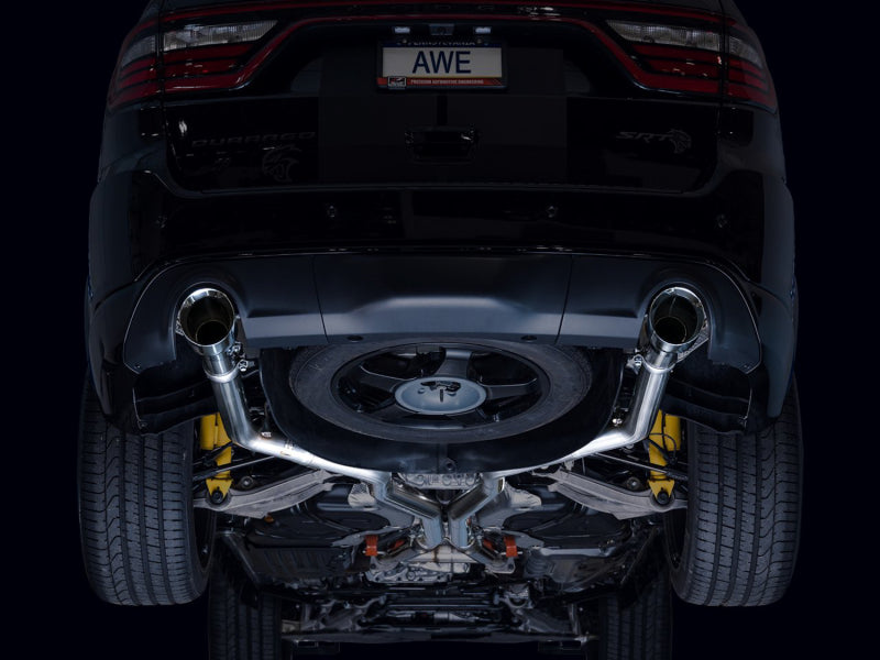 AWE Tuning 18-23 Dodge Durango SRT & Hellcat Track Edition Exhaust - Chrome Silver Tips Catback AWE Tuning