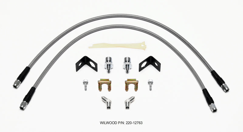 Wilwood Flexline Kit Front Jeep Wrangler 22 inch Brake Line Kits Wilwood