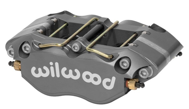 Wilwood Caliper - Narrow Dynapro 4.75in Mount 1.12/1.12in Pistons .81in Disc - Black Brake Calipers - Perf Wilwood
