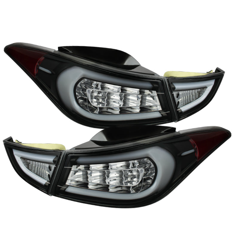 Spyder Hyundai Elantra 11-13 Light Bar LED Tail Lights Black ALT-YD-HYELAN11-LED-BK Tail Lights SPYDER