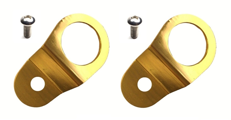 Torque Solution Radiator Mount Combo (Gold) : Mitsubishi Evolution 7/8/9 Radiator Stays Torque Solution