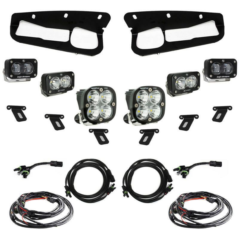 Baja Designs 21-22 Ford Bronco w/Steel Bumper S2 SAE Pro Fog Pocket Light Kit - Clear Light Bars & Cubes Baja Designs