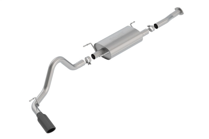 Borla 16-18 Toyota Tacoma 3.5L AT 4DR CC Short Bed S-Type SS Catback Exhaust - Black Chrome Tip Catback Borla