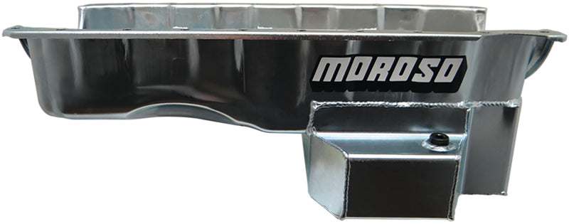 Moroso Chevrolet Big Block Gen 5/6/GM A Body Road Race Baffled Wet Sump 6.5qt 8in Steel Oil Pan Oil Pans Moroso