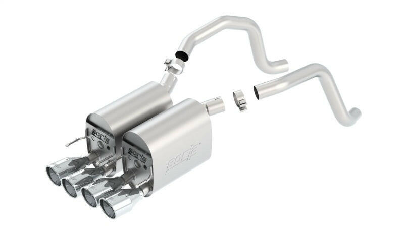Borla 05-08 Corvette Coupe/Conv 6.0L/6.2L 8cyl 6spd RWD Touring SS Exhaust (rear section only) Axle Back Borla