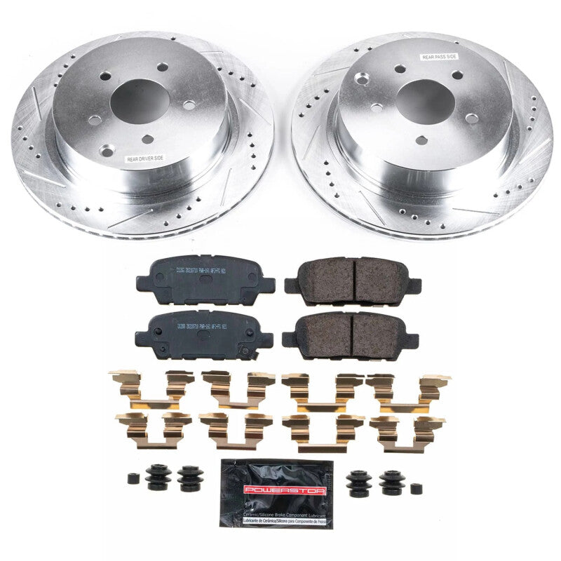 Power Stop 2009 Infiniti FX35 Rear Z23 Evolution Brake Kit Brake Kits - Performance D&S PowerStop