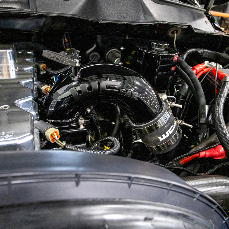 Wehrli 03-07 5.9L Cummins High Flow Intake Bundle Kit Stage 2 - Fine Texture Black Cold Air Intakes Wehrli