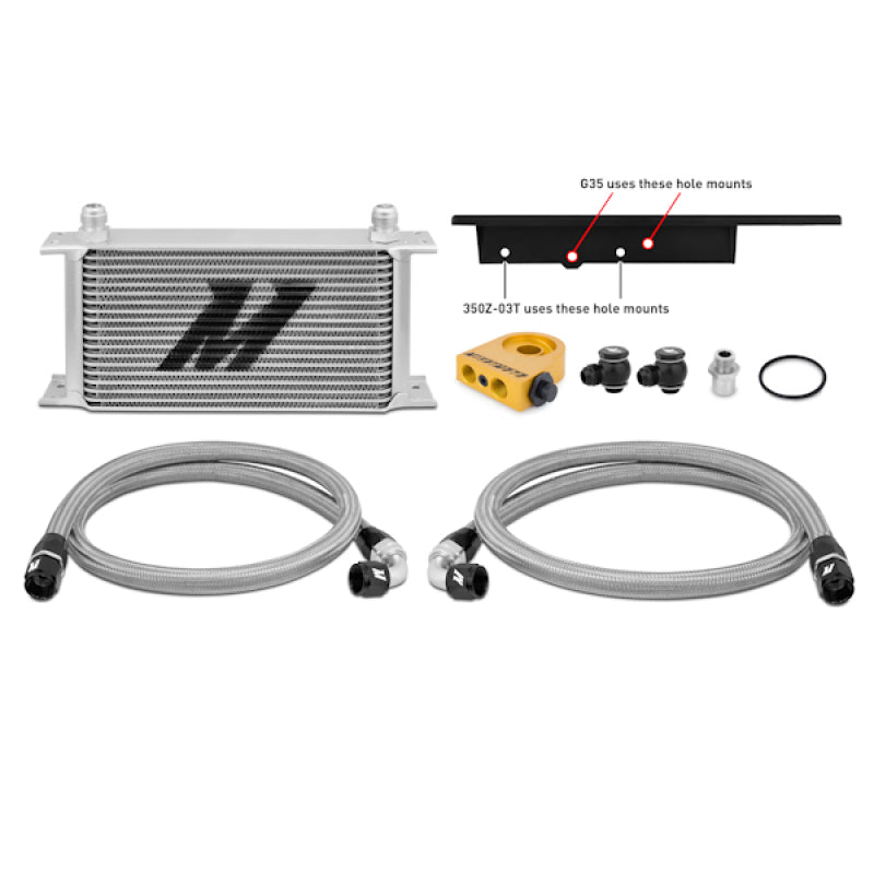 Mishimoto 03-09 Nissan 350Z / 03-07 Infiniti G35 (Coupe Only) Oil Cooler Kit - Thermostatic Oil Coolers Mishimoto