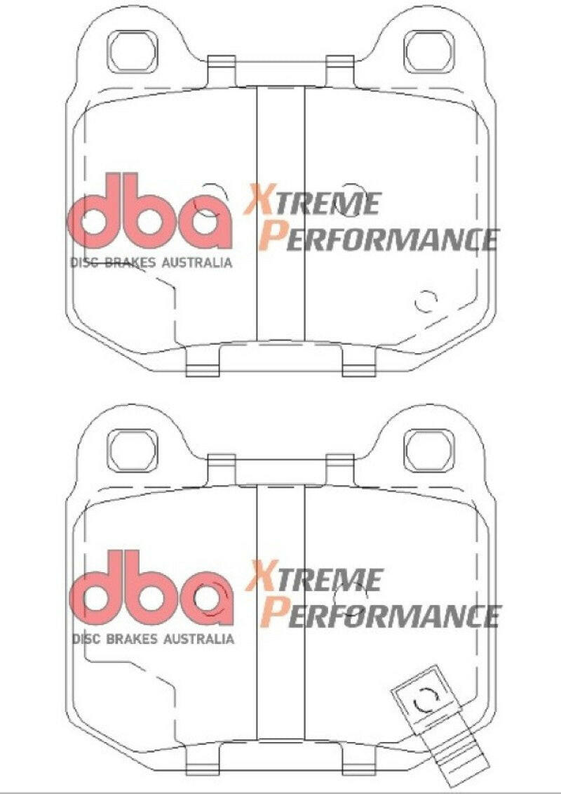 DBA 03-06 EVO / 04-09 STi / 03-07 350Z Track Edition/G35 w/ Brembo XP650 Rear Brake Pads Brake Pads - Performance DBA