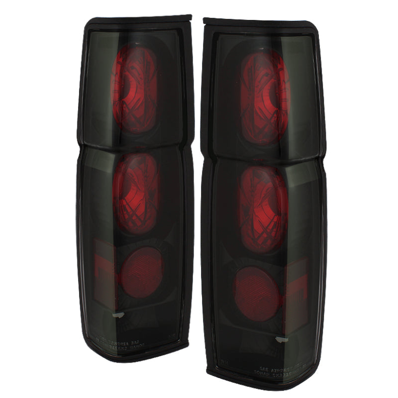 Spyder Nissan Hardbody 86-97 Euro Style Tail Lights Black Smoke ALT-YD-NH86-BSM Tail Lights SPYDER