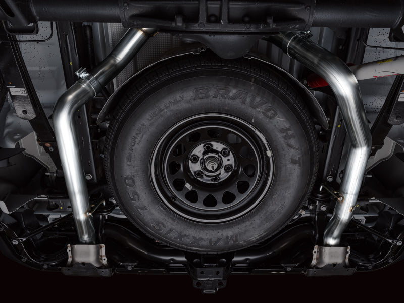 AWE 4th Gen GM 1500 6.2L Catback Split Rear Exit (w/ Bumper Cutouts) - OE Tips Catback AWE Tuning