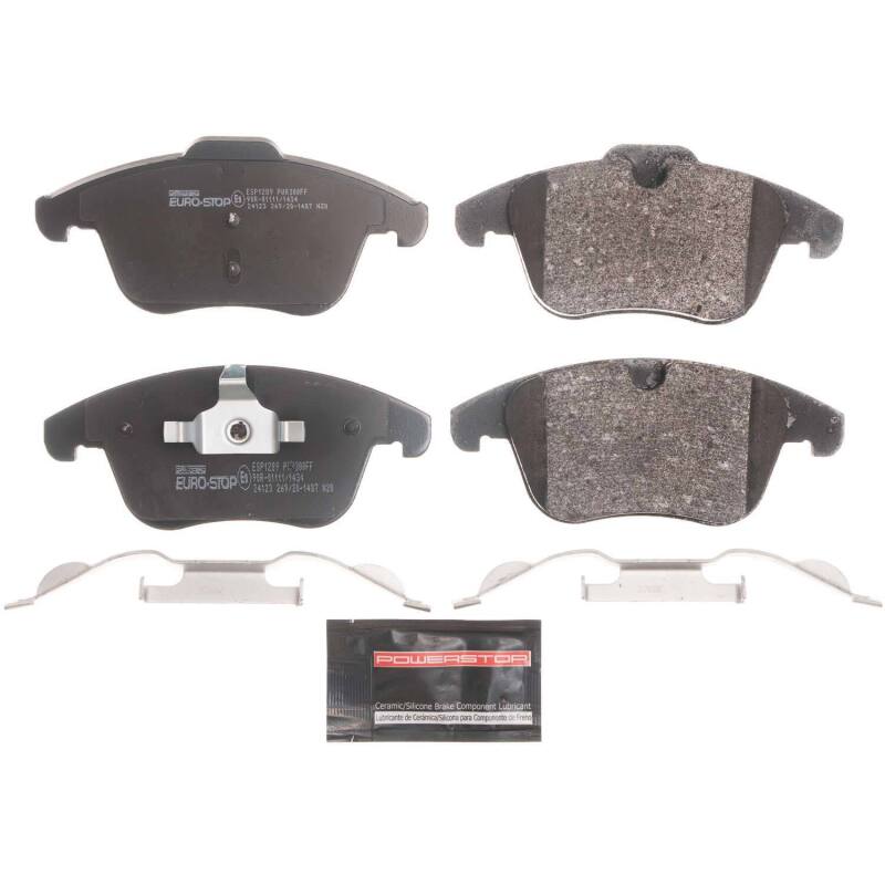 Power Stop 08-16 Volvo XC70 Euro-Stop ECE-R90 Front Brake Pads Brake Pads - OE PowerStop