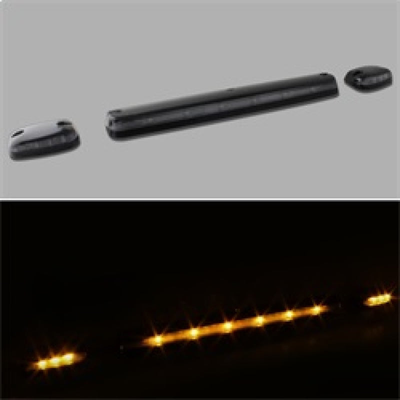 xTune Chevy Silverado 07-13 Amber LED Cab Roof Lights Clear ACC-LED-CS07-CR-C Sidemarkers & Indicators SPYDER