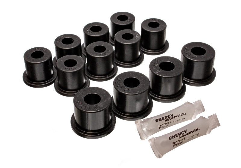 Energy Suspension 80-86 Nissan 720 & Hardbody Pickup 2WD Black Rear Leaf Spring Bushing Set Bushing Kits Energy Suspension
