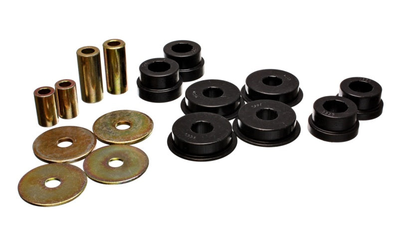 Energy Suspension 03-05 Mitsubishi Lancer EVO 8 Black Rear Differential / Mustache Bar Bushing Set Bushing Kits Energy Suspension