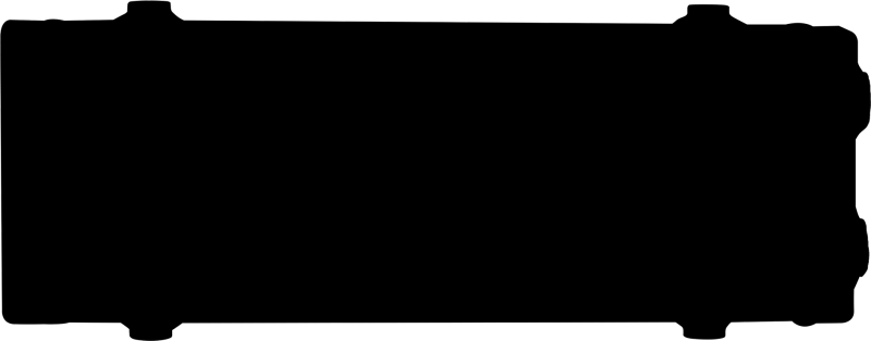 Mishimoto Universal Medium Bar and Plate Dual Pass Black Oil Cooler Oil Coolers Mishimoto