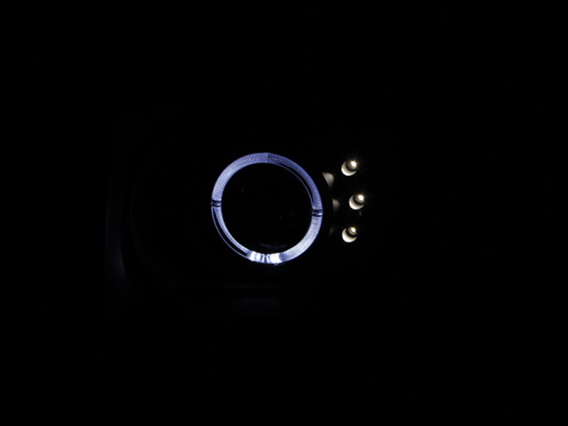 ANZO 2003-2006 Honda Element Projector Headlights w/ Halo Black Headlights ANZO