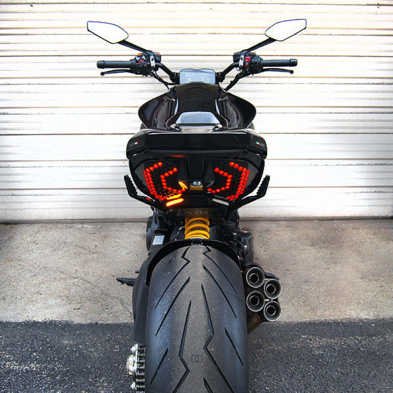 New Rage Cycles 23+ Ducati Diavel V4 Fender Eliminator Kit Lights Corner New Rage Cycles