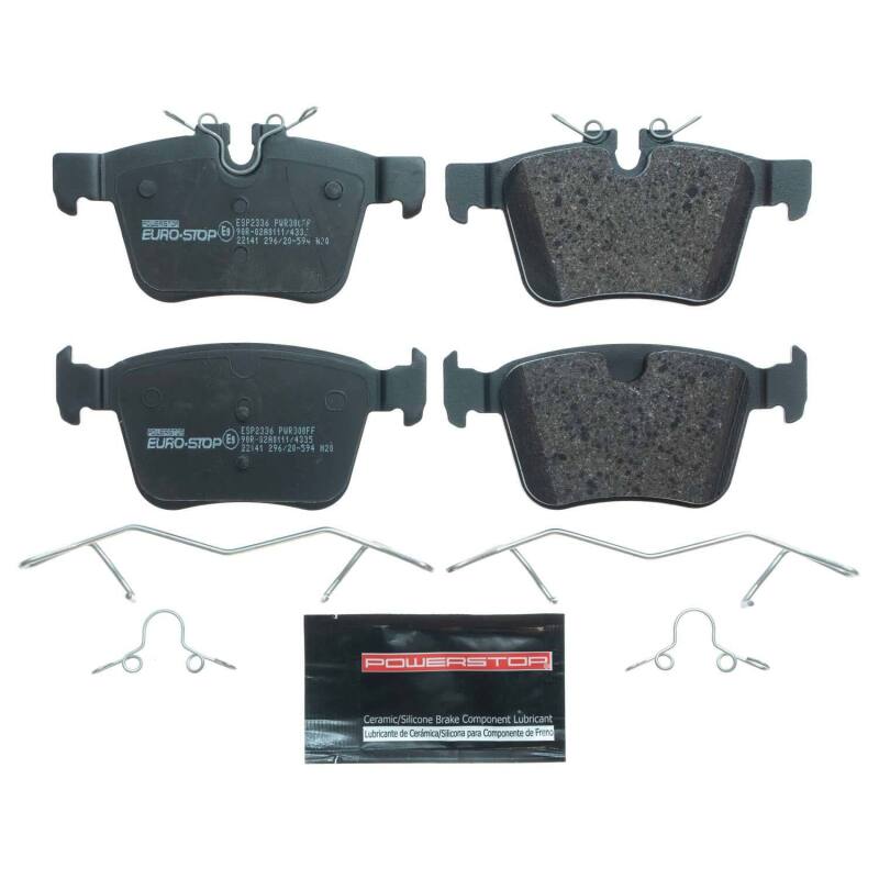 Power Stop 16-19 Volvo XC90 Euro-Stop ECE-R90 Rear Brake Pads Brake Pads - OE PowerStop