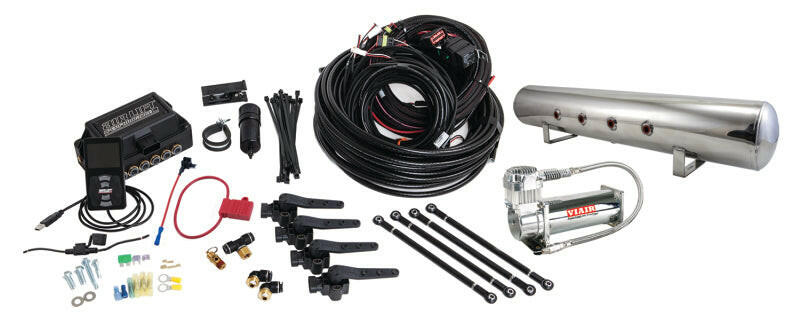 Air Lift Performance 3H (1/4 Air Line 5 Gal Polished Aluminum Tank VIAIR 444C Comp) Suspension Controllers Air Lift