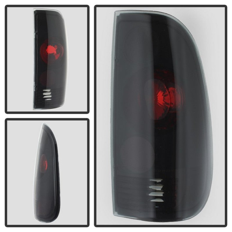 Spyder Ford F150 Styleside 97-03/F250/350/450/550 Euro Style Tail Lights Blk Smke ALT-YD-FF15097-BSM Tail Lights SPYDER