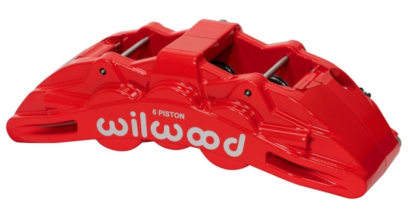 Wilwood Caliper Red SX6R 4.04in Piston 1.25in Disc Brake Calipers - Perf Wilwood