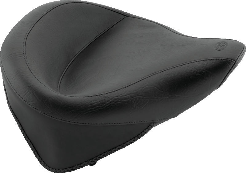 Mustang 84-06 Harley Standard Rear Tire Wide Touring Solo Seat - Black Solo Motorcycle Seats Mustang Motorcycle