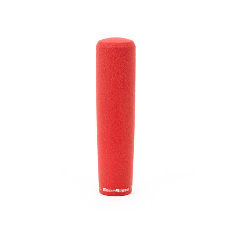 GrimmSpeed Tallboy Shift Knob Aluminum Red - M12x1.25 Shift Knobs GrimmSpeed